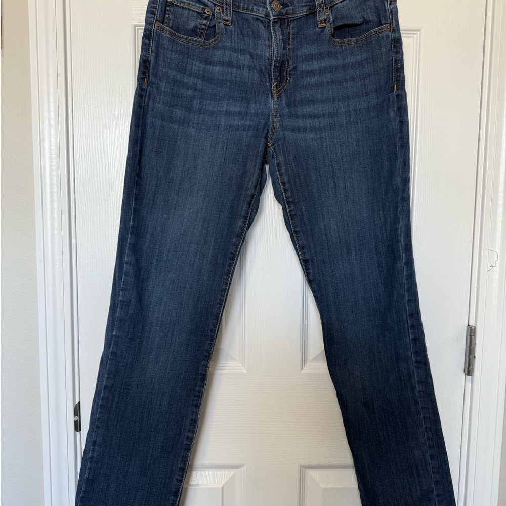GAP Women's Dark Blue Straight Leg Jeans
